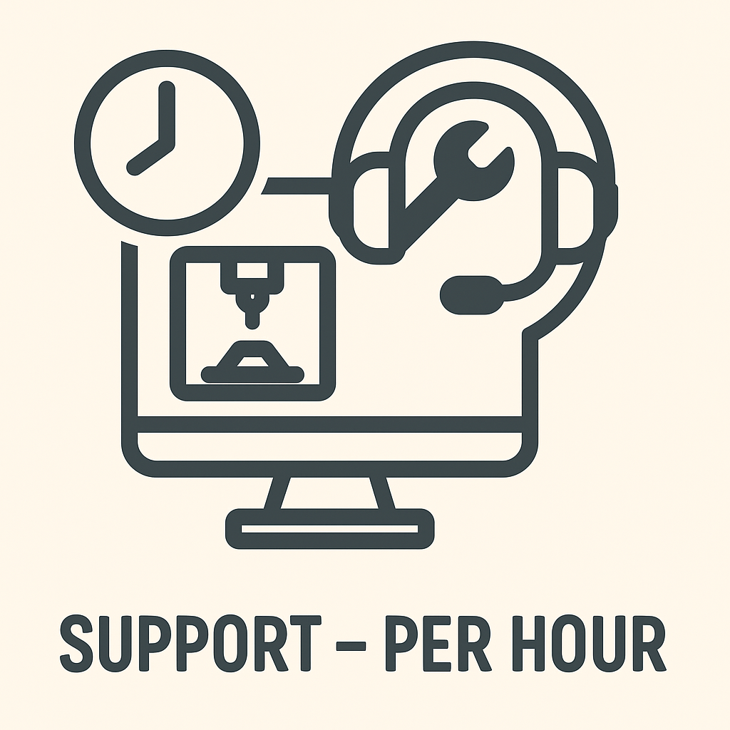 SUPPORT FOR 3D PRINTERS PER HOUR