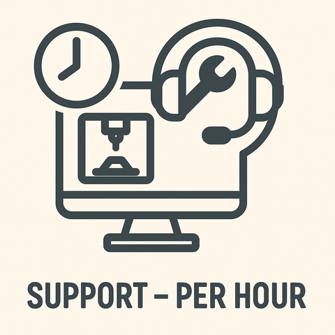 SUPPORT FOR 3D PRINTERS PER HOUR