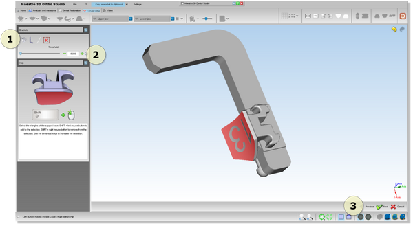 Maestro 3D Ortho Studio Version 4.0 Brackets Placement Module