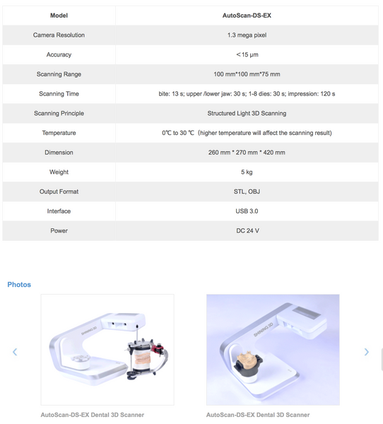 Shining 3D Scanner - Two models to choose from !